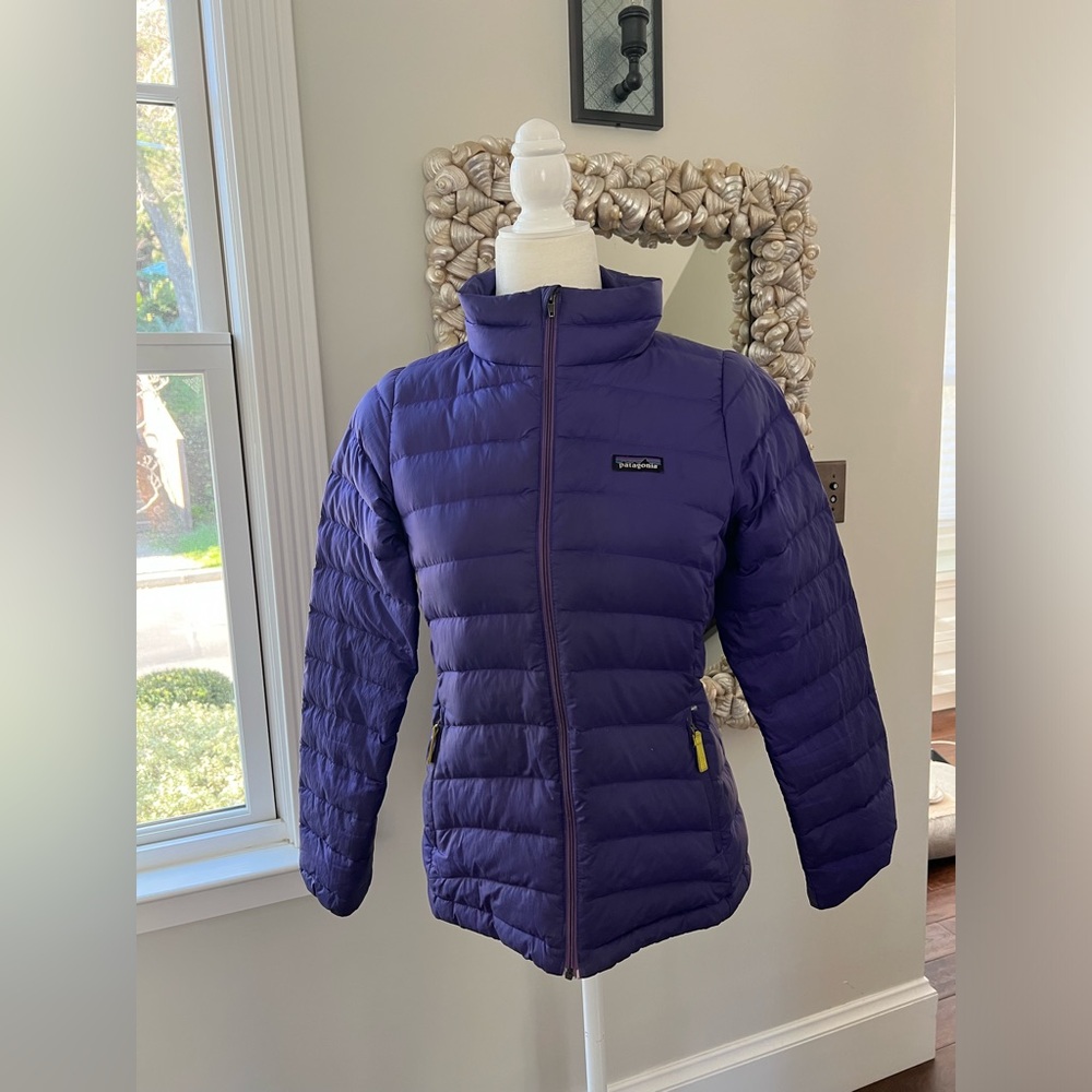 Patagonia Puffer Jacket - Kids' Size XL (14) - Grape - Thick Duck Down